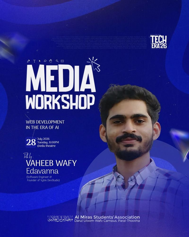 Media Workshop poster — Web Development in the Era of AI, TECH ERA '26